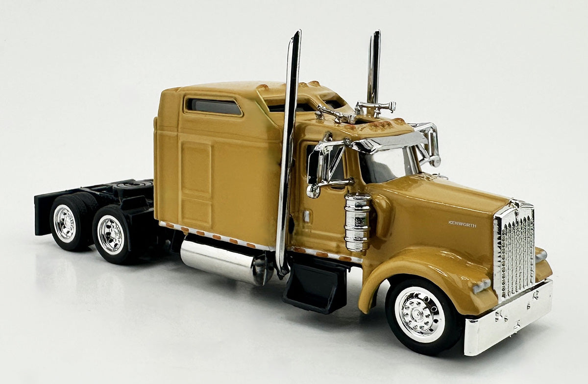 HO Logistics Replicas W90010 HO Yellow Kenworth W900L 2-Axle Sleeper Cab