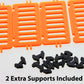 3D to Scale 50-103-OR 1:50 Orange Plastic Pedestrian Barricades (Pack of 4)