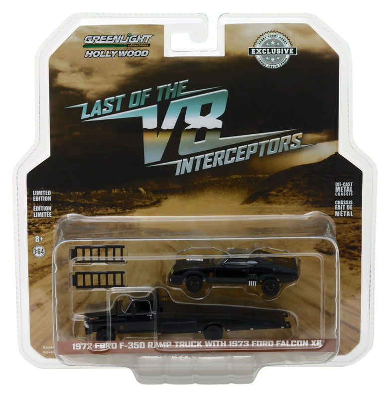 Greenlight Collectibles 29925-CASE 1:64 Ford F-350 Truck w/ Ford Falcon XB (12)