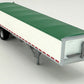 HO Logistics Replicas 466 HO Covered Grain Trailer with Green Tarp