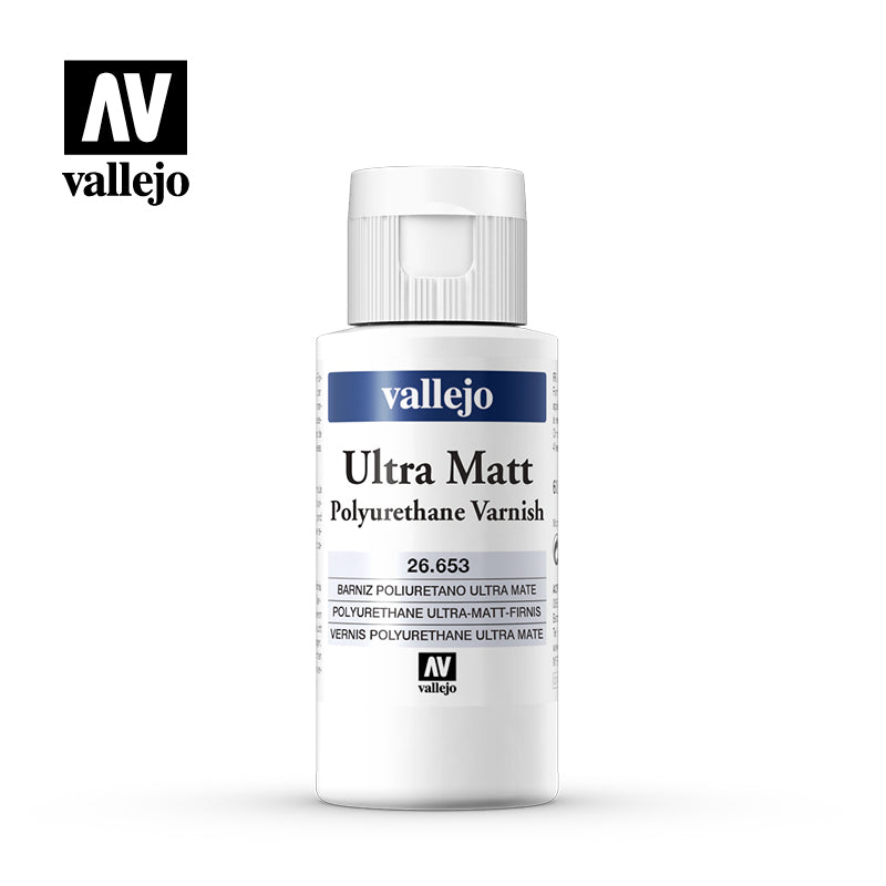 Vallejo Paint 26653 Ultra Matt Polyurethane Varnish 60 ml Bottle