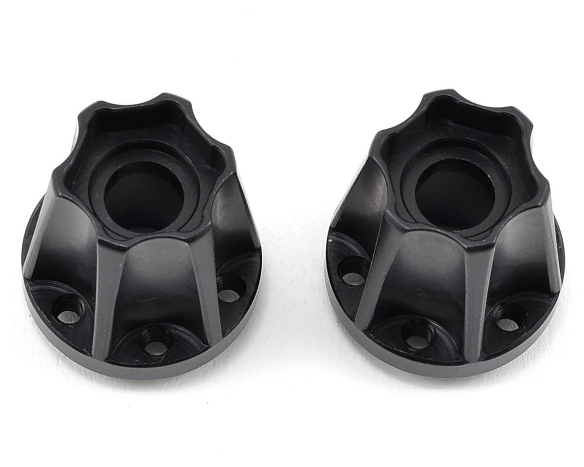 Vanquish 07116 SLW 850 Black Hex Hub Set (Pack of 2)