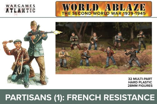 Wargames Atlantic WA1 28mm Partisans (1): French Resistance Kit (Set of 32)