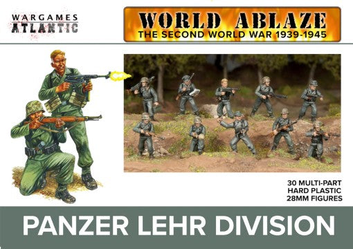 Wargames Atlantic WA2 28mm World Ablaze WWII Panzer Lehr Division (Set of 30)