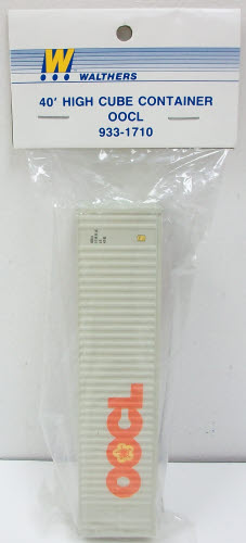 Walthers 933-1710 HO Scale Plastic 40' High Cube Container - Oocl