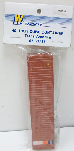 Walthers 933-1713 Trans America 40' High Cube Container
