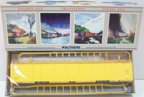 Walthers 932-4806 HO C&NW 89' Enclosed Auto Carrier Kit #255547