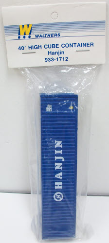 Walthers 933-1712 HO Scale Hanjin 40' High Cube Container