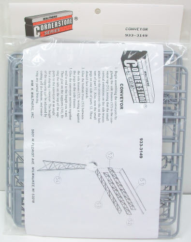Walthers 933-3149 HO Scale Belt Conveyor Plastic Kit (Pack of 3)