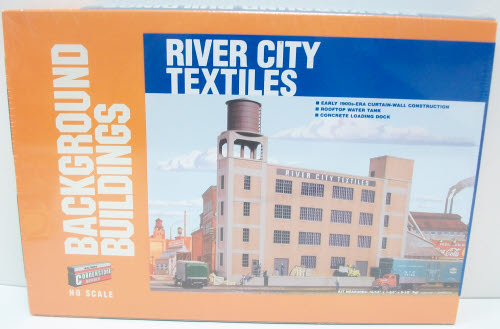 Walthers 933-3178 HO Scale River City Textiles Background Building Kit