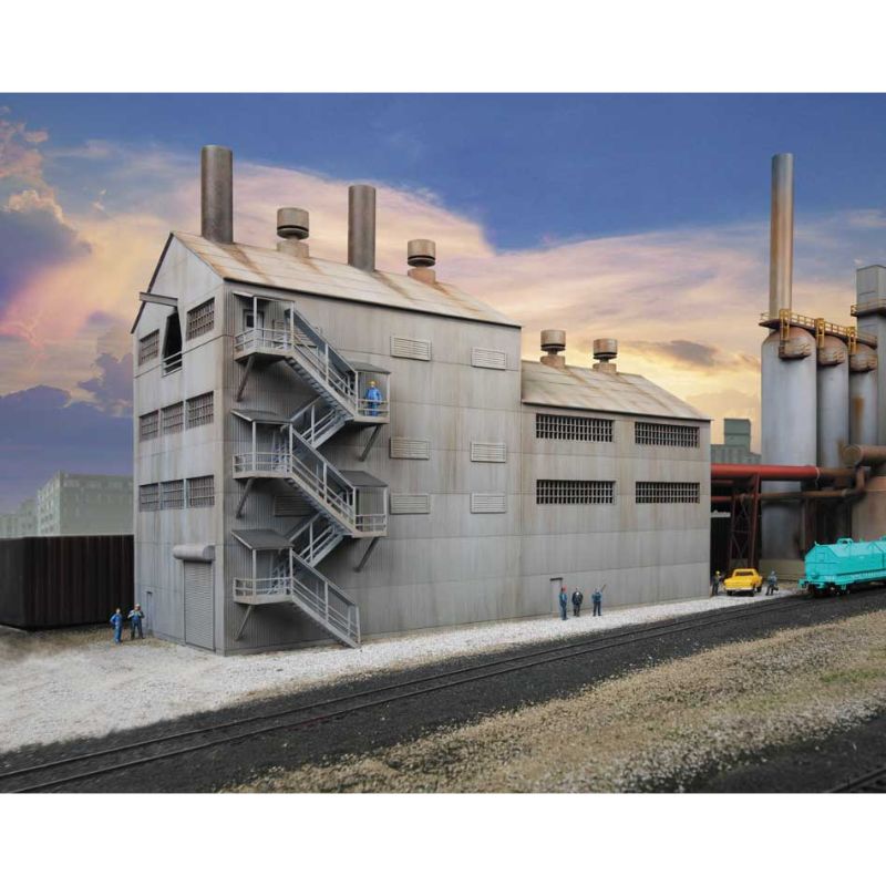 Walthers 933-4602 HO Blower Engine House with Piping Extensions Building Kit