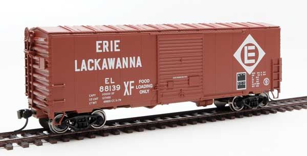 Walthers 910-45001 HO Erie Lackawanna 40' ACF Modernized Welded Boxcar #88139