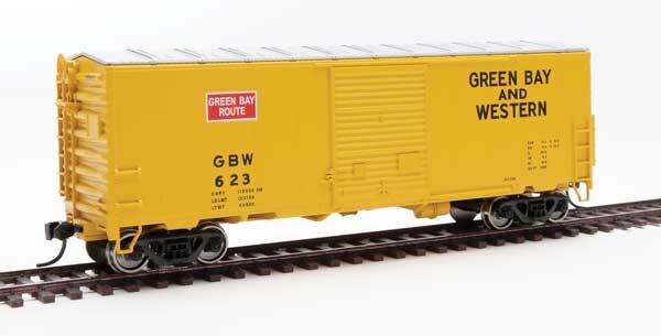 Walthers 910-45006 HO Green Bay & Western 40' ACF Modernized Welded Boxcar #623