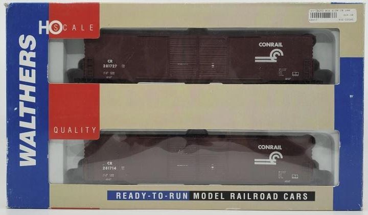 Walthers 932-23585 HO Conrail PS 60' Auto Double Door Boxcar (Set of 2) EX/Box