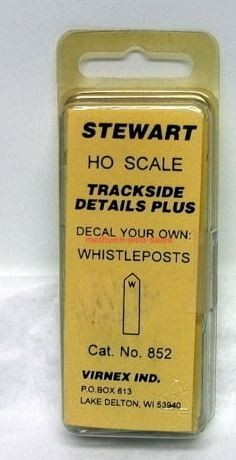 Stewart 852 HO Trackside Details Plus Whistleposts