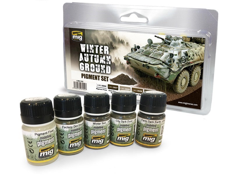 Mig Jimenez AMIG7455 Winter Autumn Ground Pigment Set