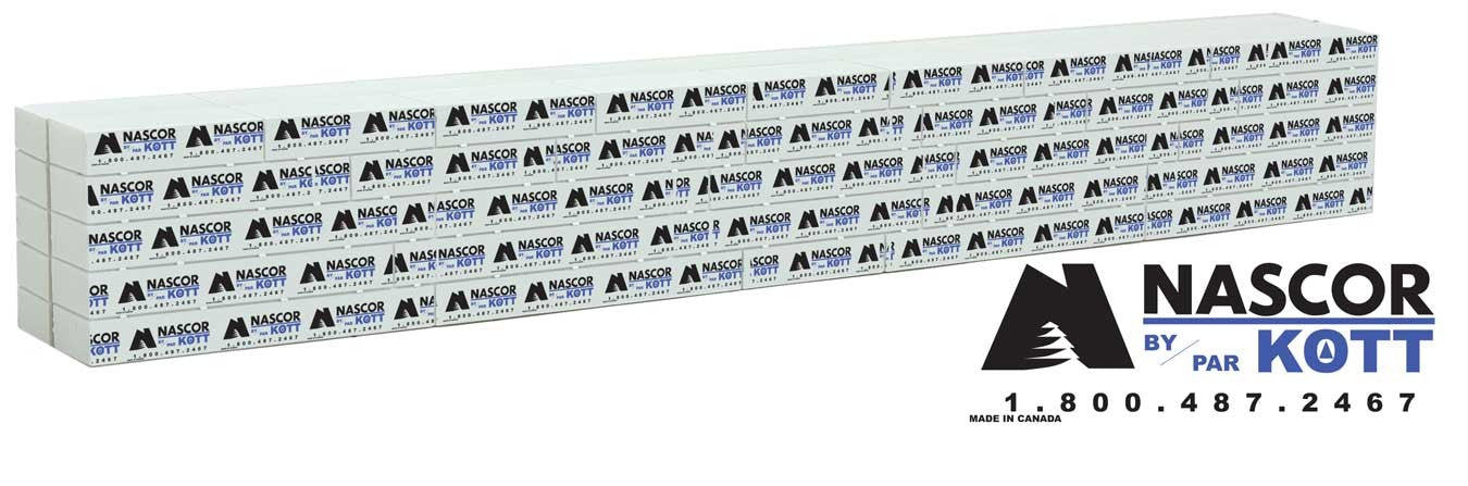 Walthers 949-3165 HO Wrapped Nascor Lumber Load for 72' Centerbeam Flatcar
