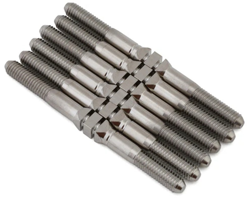 Whitz Racing Products WRP-AEB7-HM 1:10 HyperMax 3.5mm Natural Ti Turnbuckles (6)