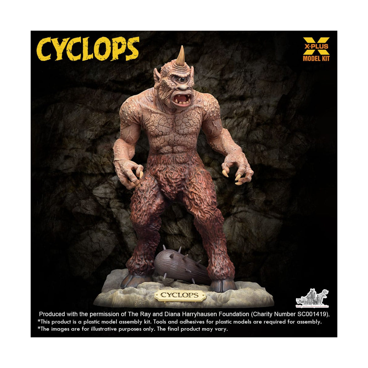 X-Plus Model Kit 200363 1:35 Cyclops 7th Voyage of Sinbad Plastic Model Kit