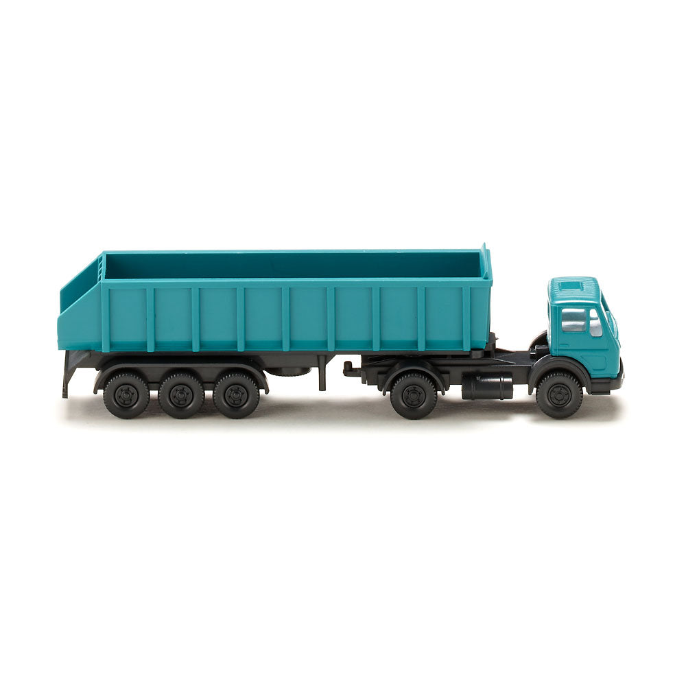 Wiking 094806 N Water Blue Mercedes-Benz Rear Tipper Dumper Truck