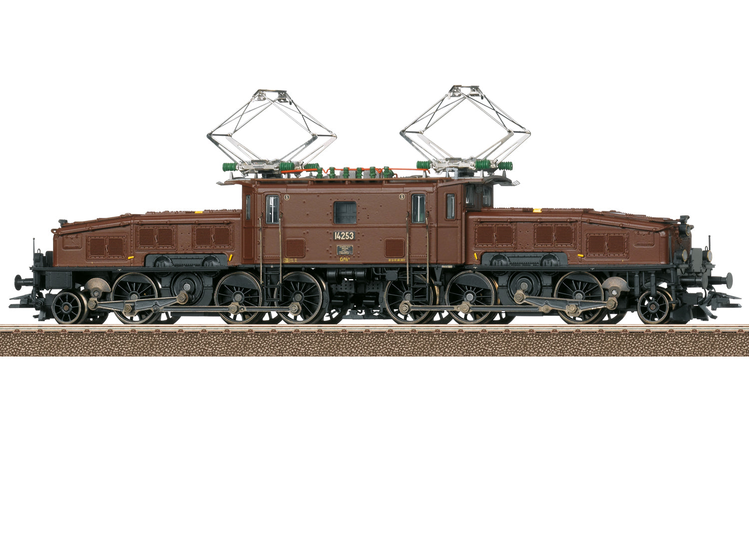 Trix 25595 HO SBB Ce6/8 II Crocodile Electric Locomotive with DCC/Sound #14253