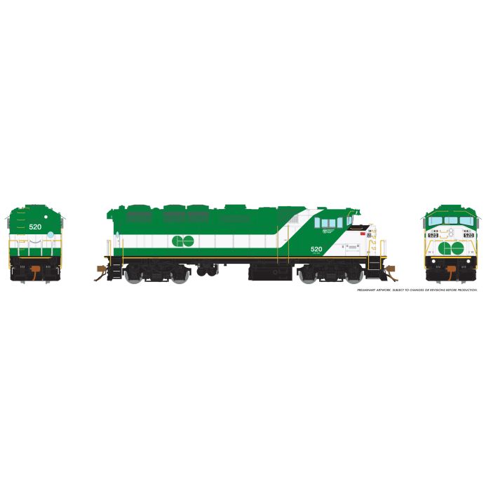 Rapido Trains 019004 HO GO Transit F59PH Diesel Locomotive Standard DC #535