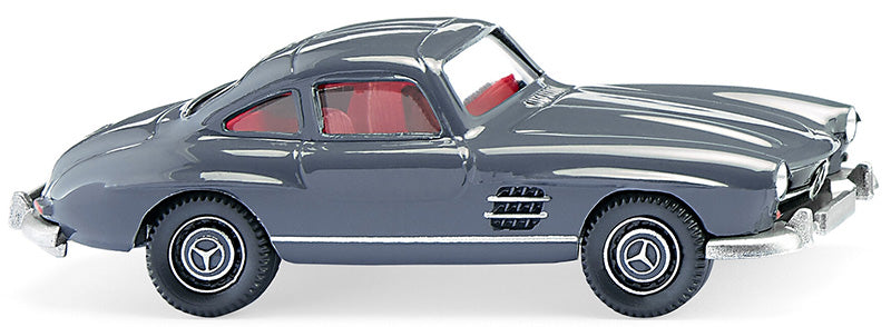 Wiking 023002 HO Iron Grey Mercedes-Benz 300 SL Coupe Diecast Model