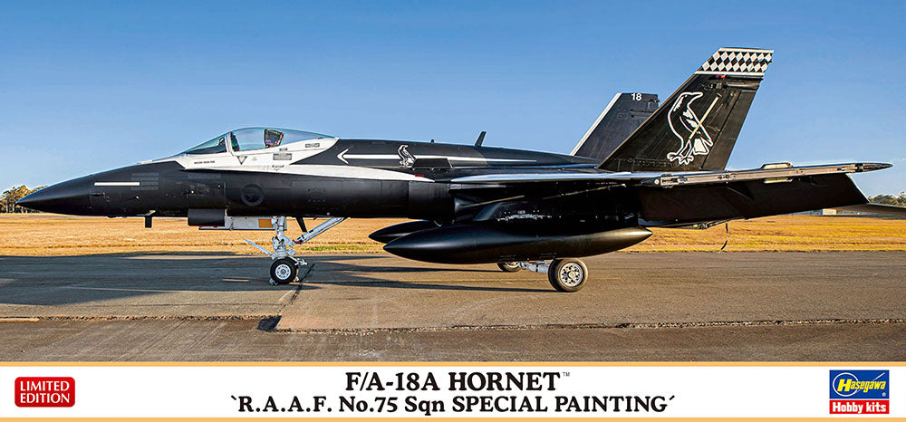 Hasegawa 02411 1:72 F/A-18A Hornet RAAF No.75 Sqn Military Aircraft Plane Kit