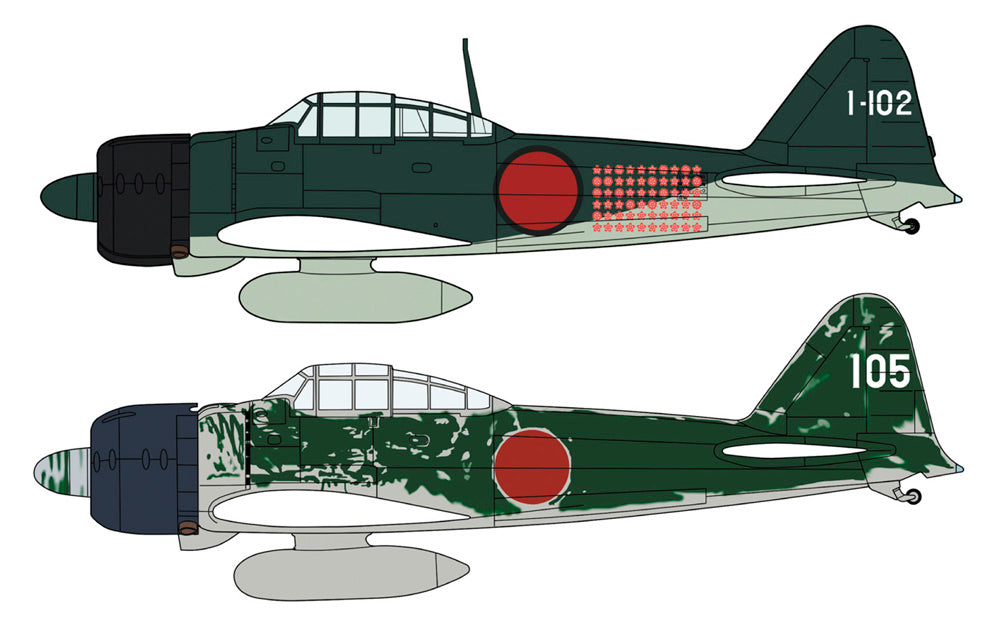 Hasegawa 02437 1:72 Mitsubishi A6M2b/A6M3 Zero Fighter Type 21/22 Model Kit