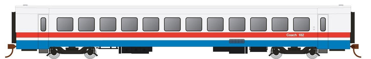 Rapido Trains 25106 HO Amtrak RTL Turboliner Phase III Early Coach #186
