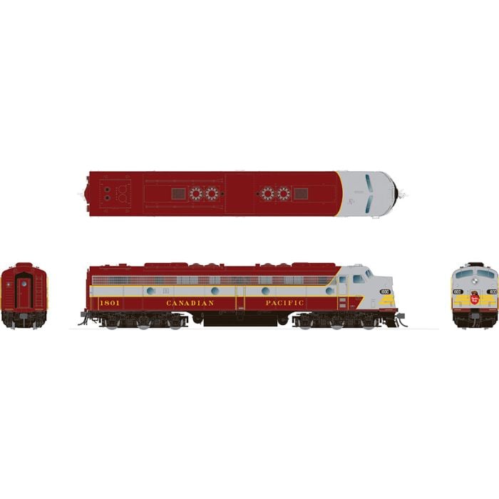 Rapido Trains 028514 HO CP Block EMD E8A Diesel Locomotive DC/DCC/Sound #1802