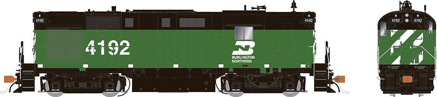 Rapido Trains 031555 HO BN RS-11 Diesel Locomotive with DCC/Sound #4195