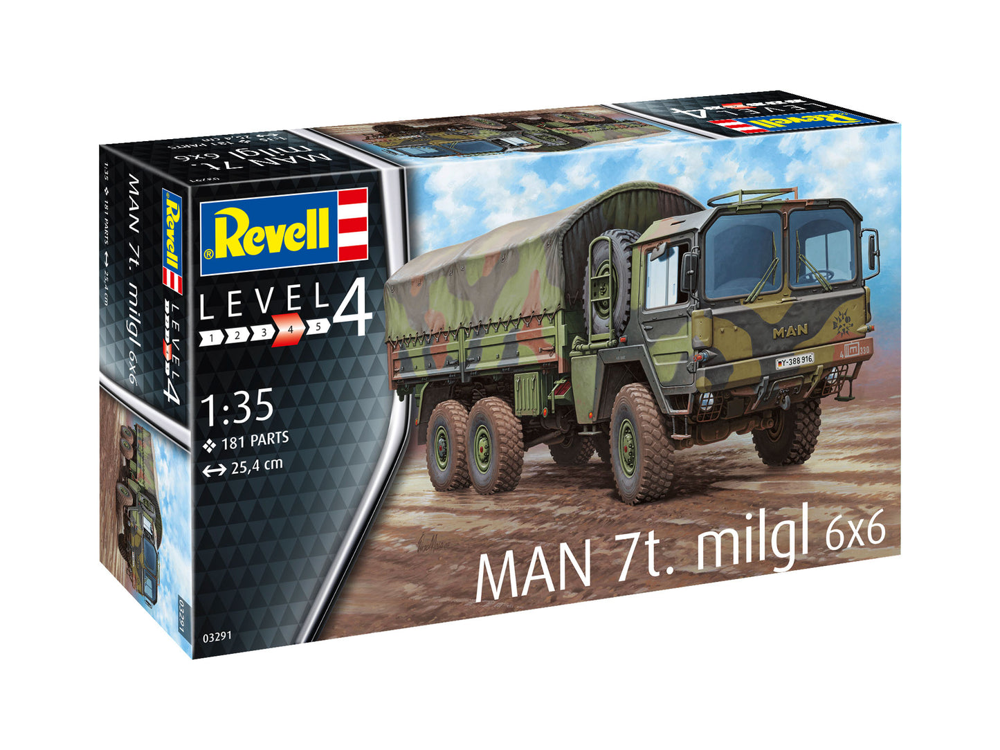 Revell of Germany 03291 1:35 MAN 7t Milgl Military Vehicle Model Kit