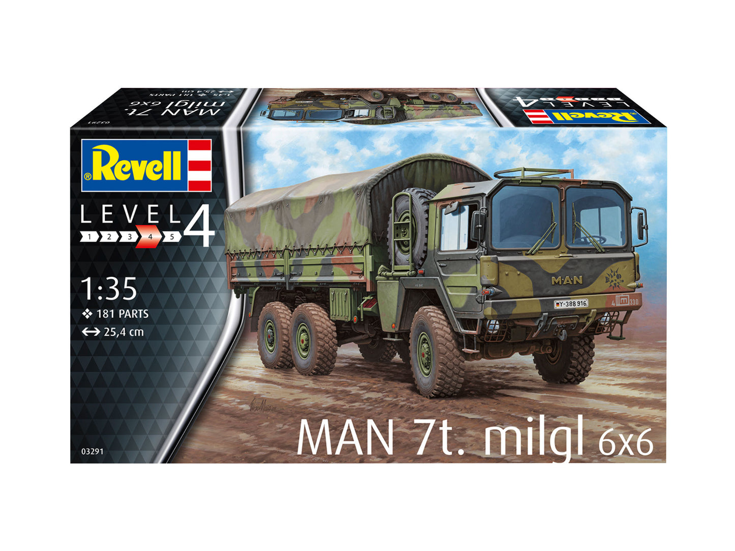 Revell of Germany 03291 1:35 MAN 7t Milgl Military Vehicle Model Kit