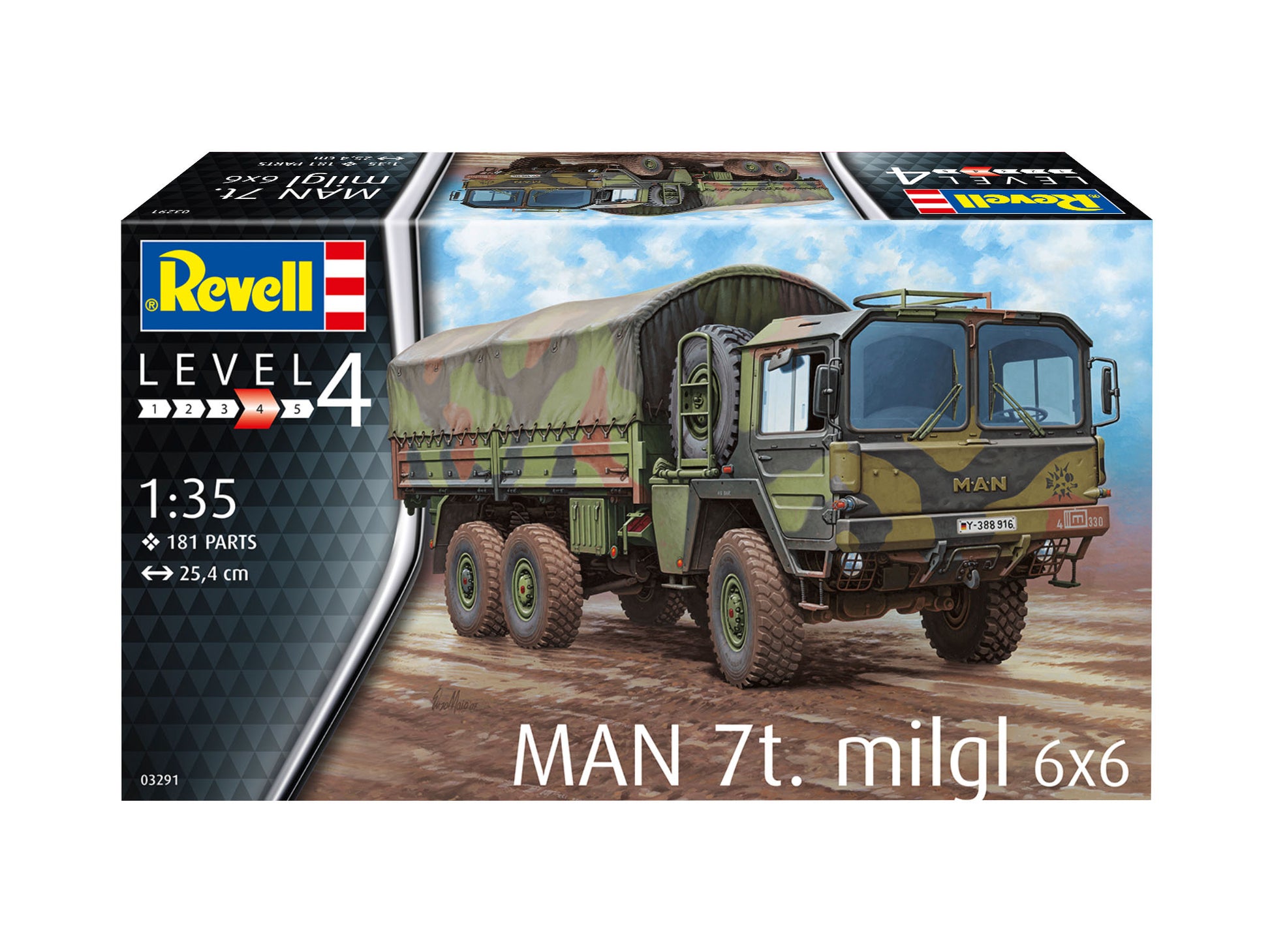 Revell of Germany 03291 1:35 MAN 7t Milgl Military Vehicle Model Kit
