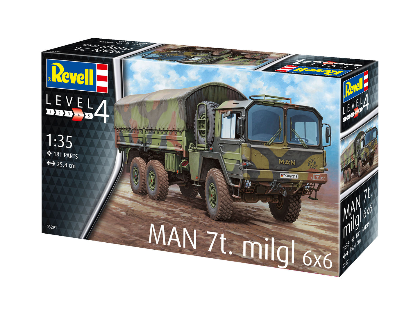 Revell of Germany 03291 1:35 MAN 7t Milgl Military Vehicle Model Kit