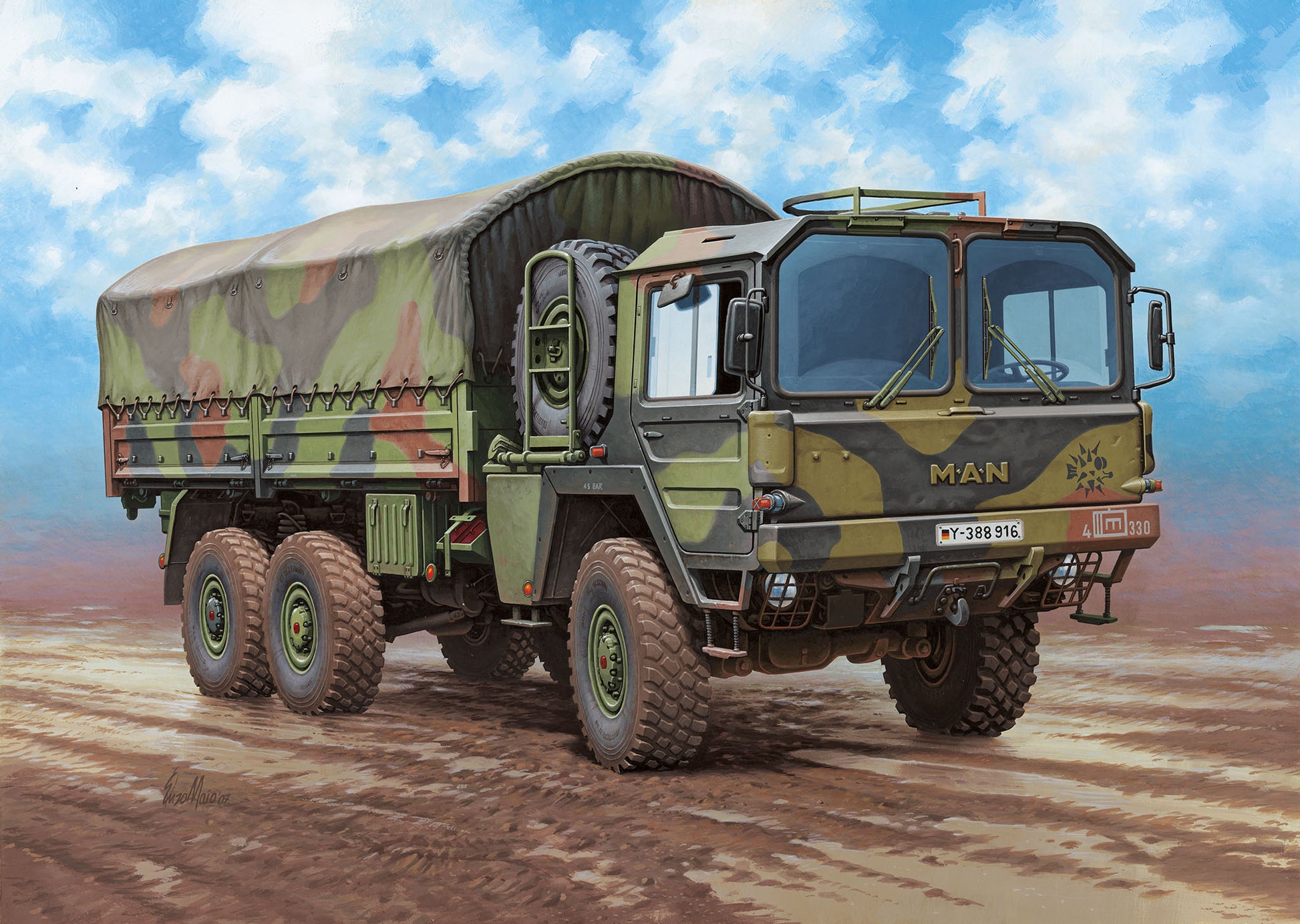 Revell of Germany 03291 1:35 MAN 7t Milgl Military Vehicle Model Kit