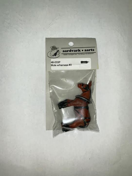 Aardvark Aarts 48-033P O Mule with Harness Figure #2