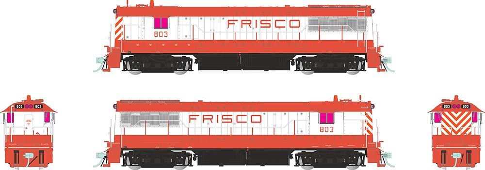 Rapido Trains 035027 HO SLSF U25B Diesel Locomotive Standard DC #803