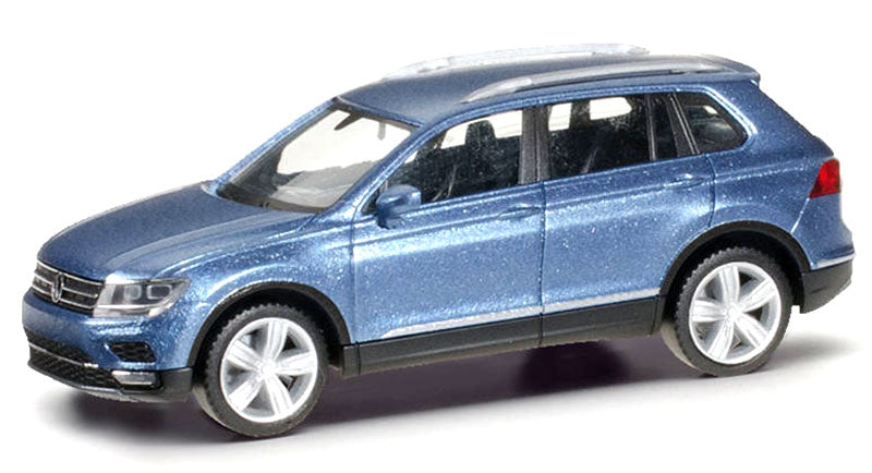 Herpa 038607BL HO Volkswagen Tiguan Metallic Nightshade Blue Car