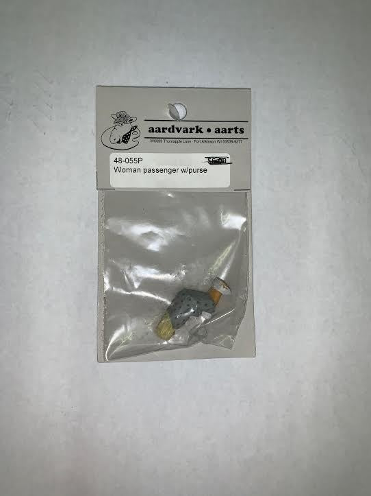 Aardvark Aarts 48-055P O Woman Passenger with Purse Figure