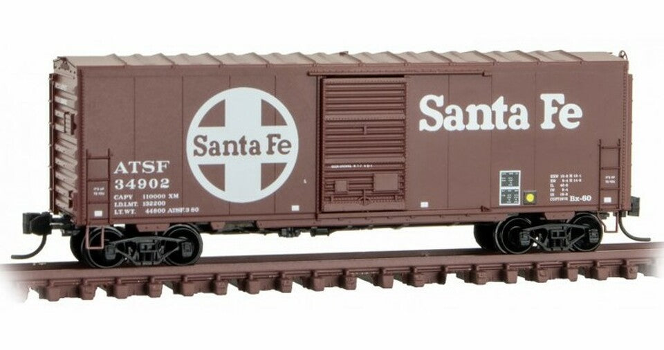 Micro-Trains 07300560 N Atchison Topeka Santa Fe 40' Boxcar #34902