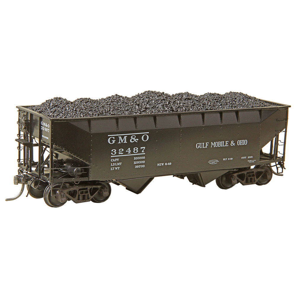 Kadee 7525 HO Gulf Mobile & Ohio 50 Ton AAR 2-Bay Open Hopper #32487