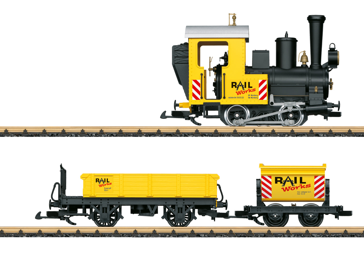 LGB 72503 Railworks Works G Gauge Steam Starter Train Set