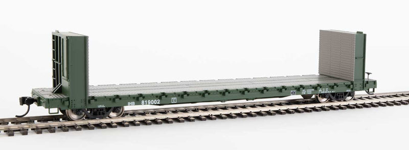 Walthers 910-5809 HO IHB RTR 60' Pullman-Standard Bulkhead Flatcar #819002