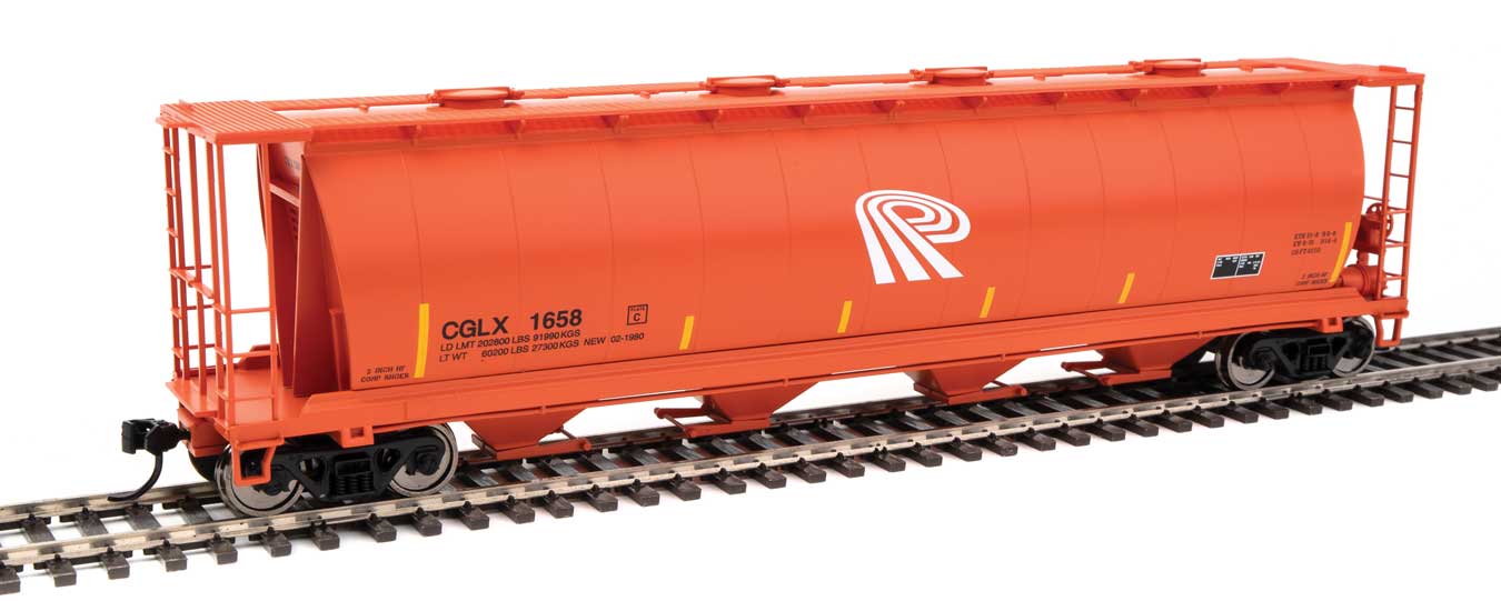 Walthers 910-7852 HO CGLX Ready to Run 59' Cylindrical Hopper #1658