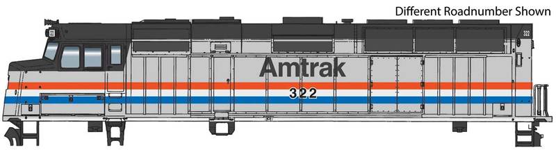 Walthers 910-9465 HO Amtrak EMD F40PH Diesel Locomotive Standard DC #322