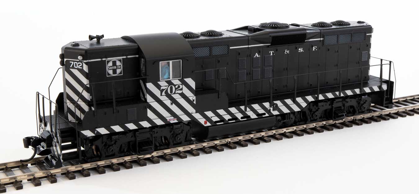 Walthers 910-20479 HO SF EMD GP9 PhII Diesel Locomotive w/ESU Sound & DCC #702