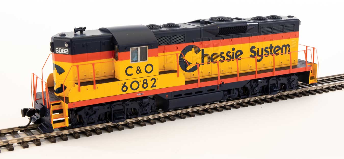 Walthers 910-20481 HO Chessie EMD GP9 Diesel Locomotive w/ESU Sound & DCC #6082