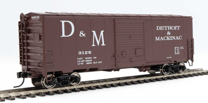 Walthers 910-45032 HO Detroit & Mackinac RTR ACF Modern Welded Boxcar #3125